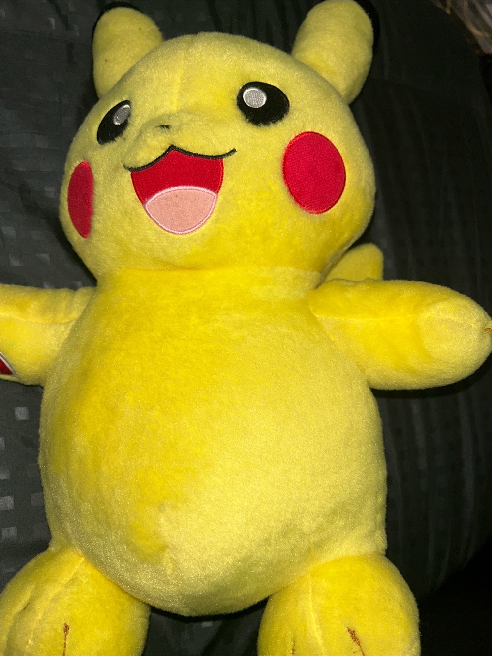 Build-A-Bear Yellow Pikachu Plush with Red Cheeks
